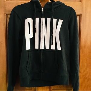 PINK VICTORIAS SECRET ZIP UP